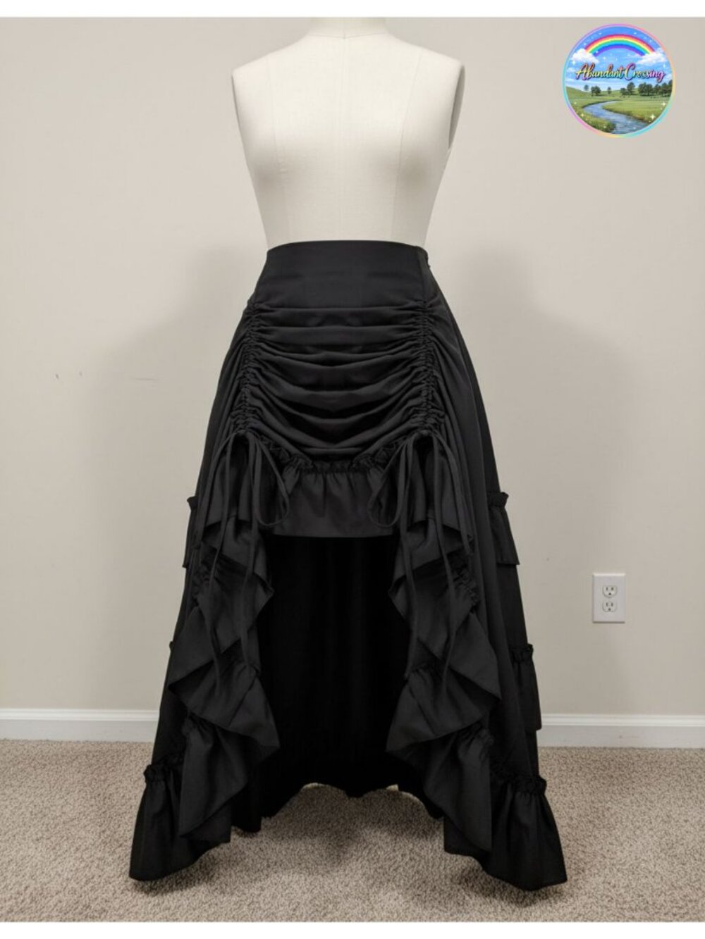 Women Renaissance Pirate Skirt High-Low Whimsical Clothes